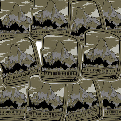 Matterhorn Bobsled Sticker